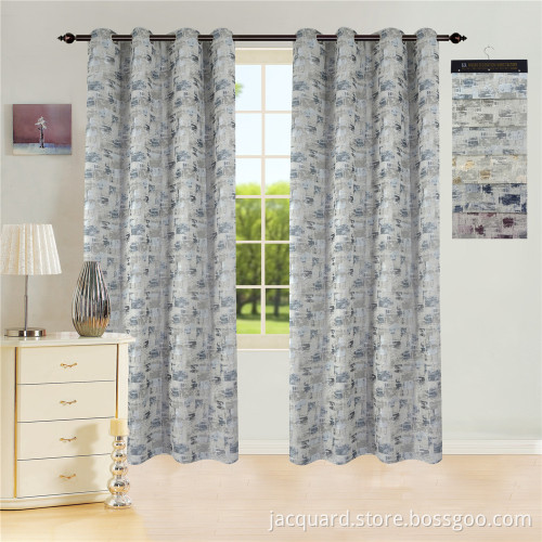 Tirai Jacquard Grommet Hias